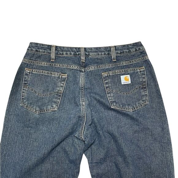 Carhartt Women's Straight Leg Jeans - Classic Blue - Picture 5 of 8